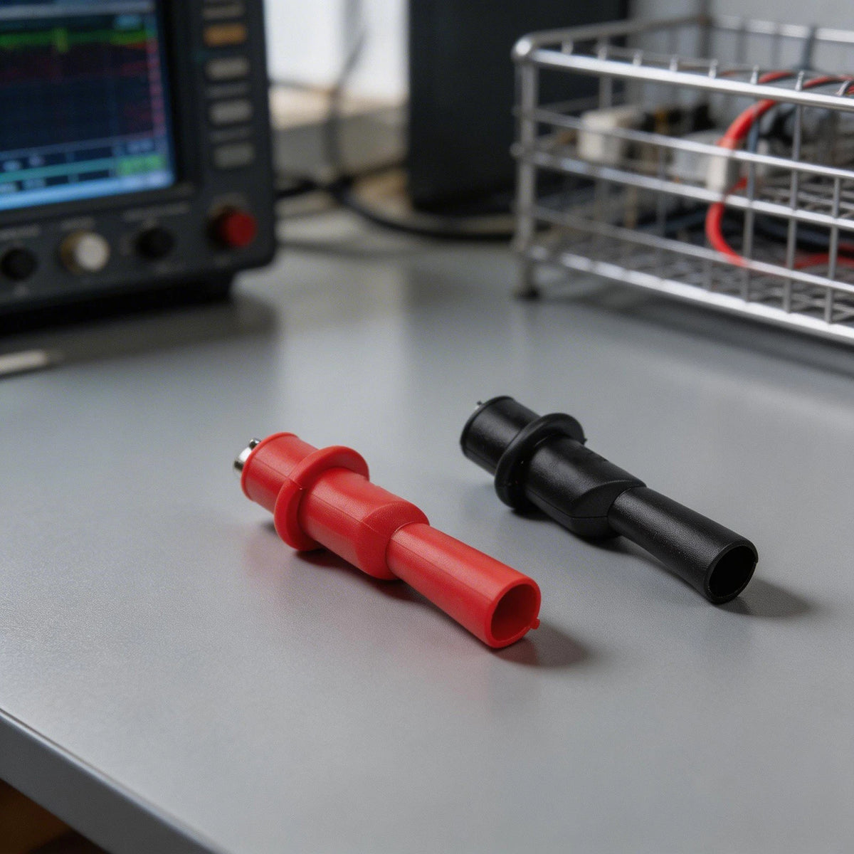 10mm Crocodile Clips Pair Red Black Test Leads 1000V 10A