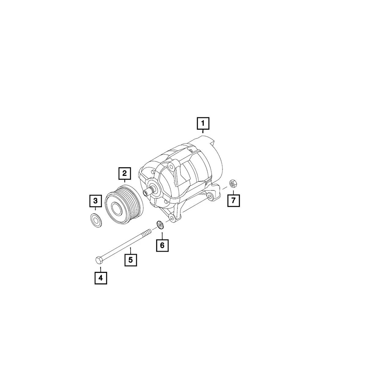 Alternator Adjusting Bolt for Ram 1500 ProMaster 2500 3500 (2014–2018) 68113595AA