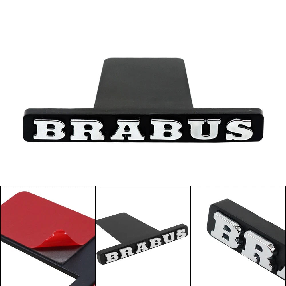 Brabus Front Grille Badge Black Chrome Emblem for AMG C S E Class (M292416460713)