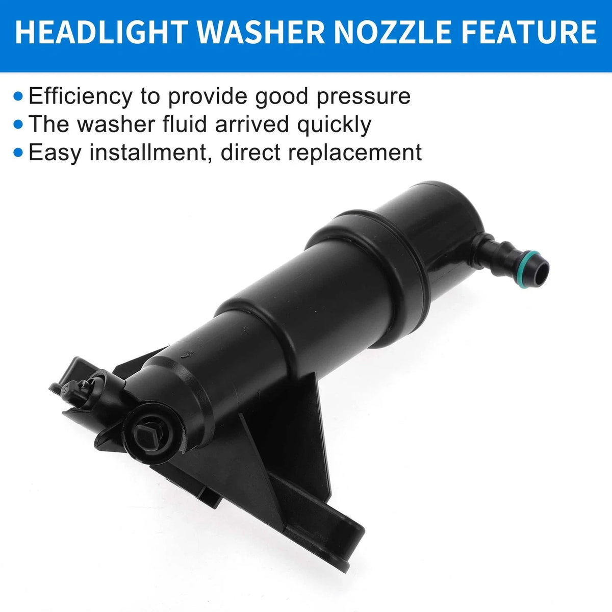 Headlight Washer Nozzle Set of 2 for BMW 525i 550i 535xi (No. 61677038416)