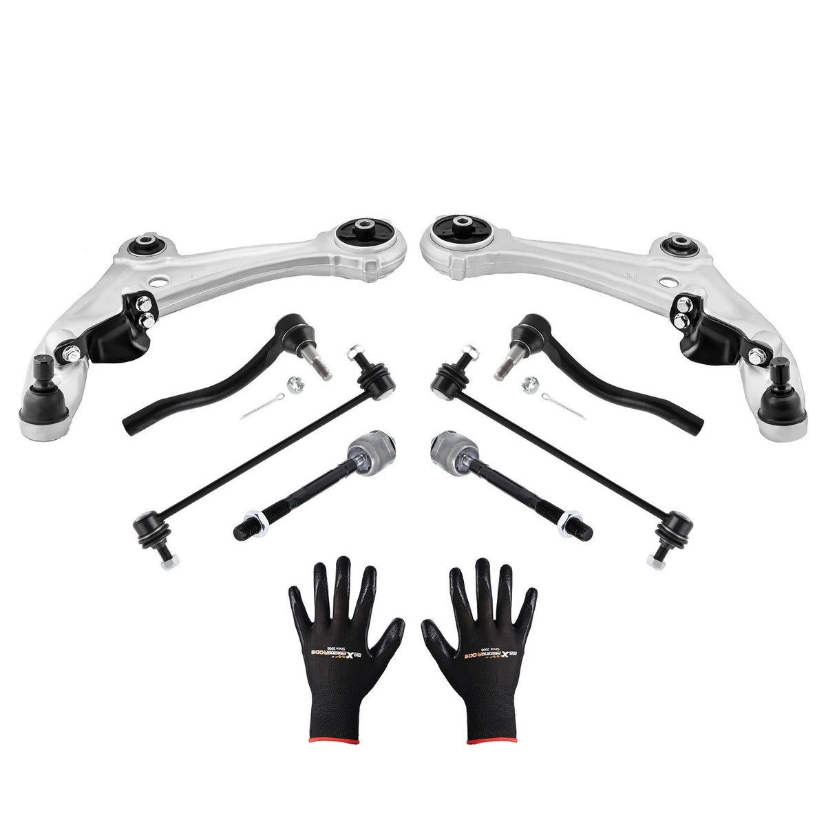 Set of 4 Front Suspension Control Arms Ball Joints Tie Rods for Nissan Altima (2007–2013) - 41ZAKO