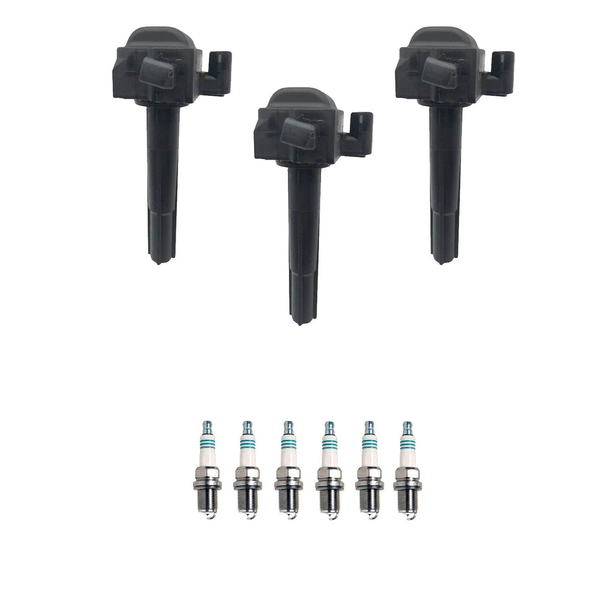 Set of 3 Ignition Coils & 6 Denso Iridium Spark Plugs for Toyota Avalon (1995–2000)
