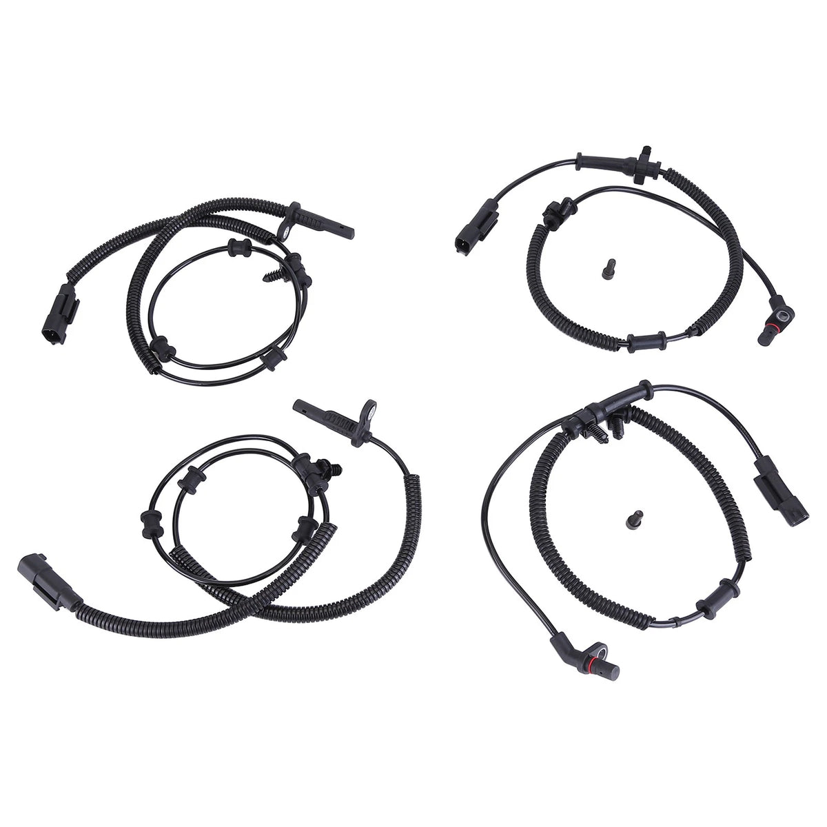 Set of 4 ABS Wheel Speed Sensors for Ram 1500 (2013–2018) 68170065AB, 68170065AC, 68170065AD, 68170065AE