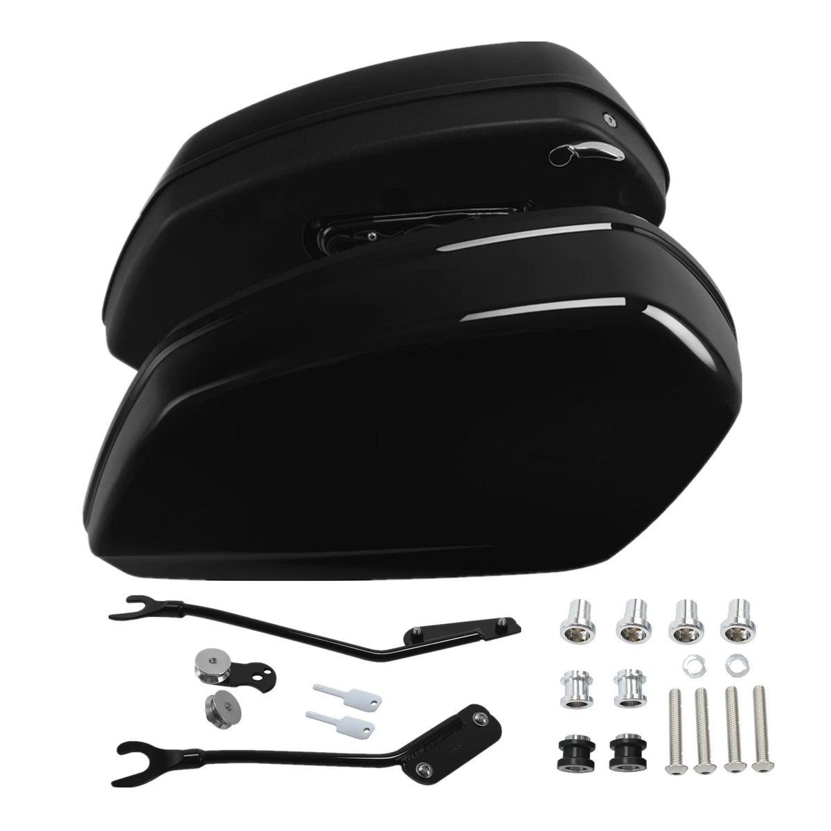 Gloss Black Hard Saddlebags Docking Kit for Harley Low Rider ST (2020–2024)