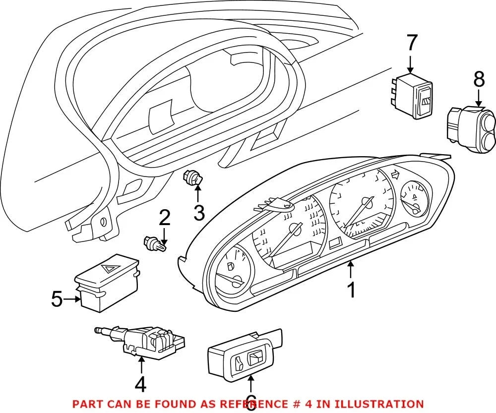 Headlight Switch for BMW (OEM 61318353506)