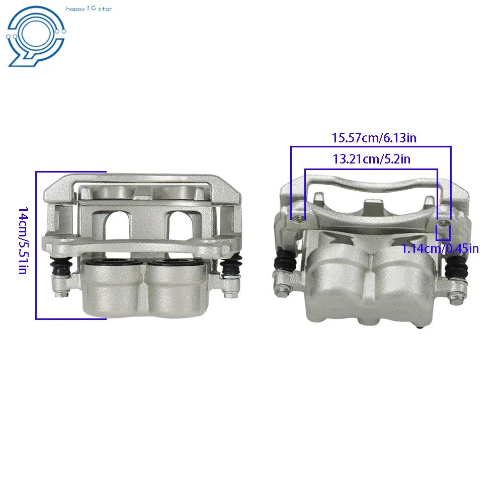 Set of 2 Brake Calipers for Saturn Pontiac Chevrolet (2004–2007)