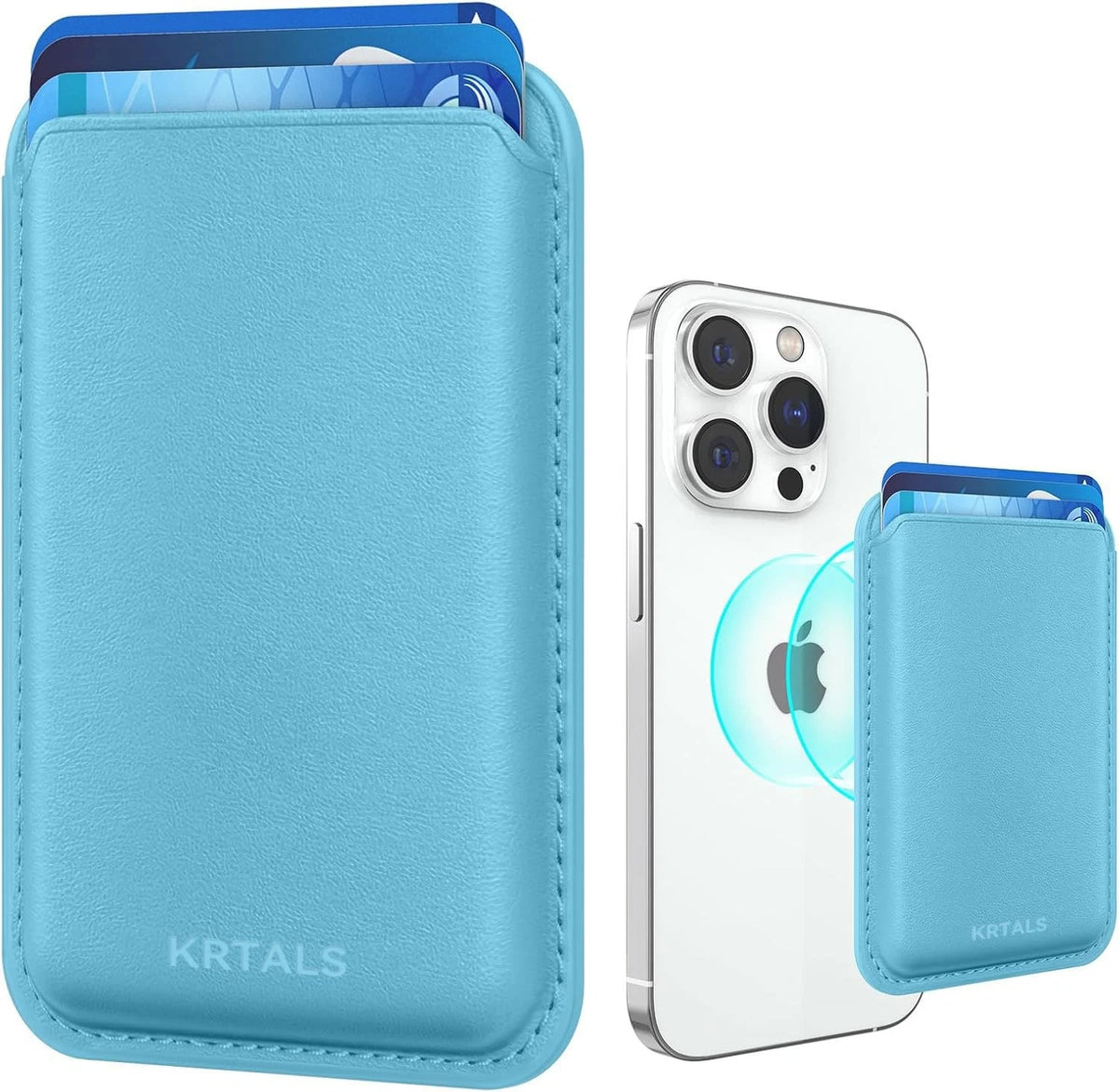 Magnetic Wallet Cell Phone Card Holder for Mag-Safe Cases