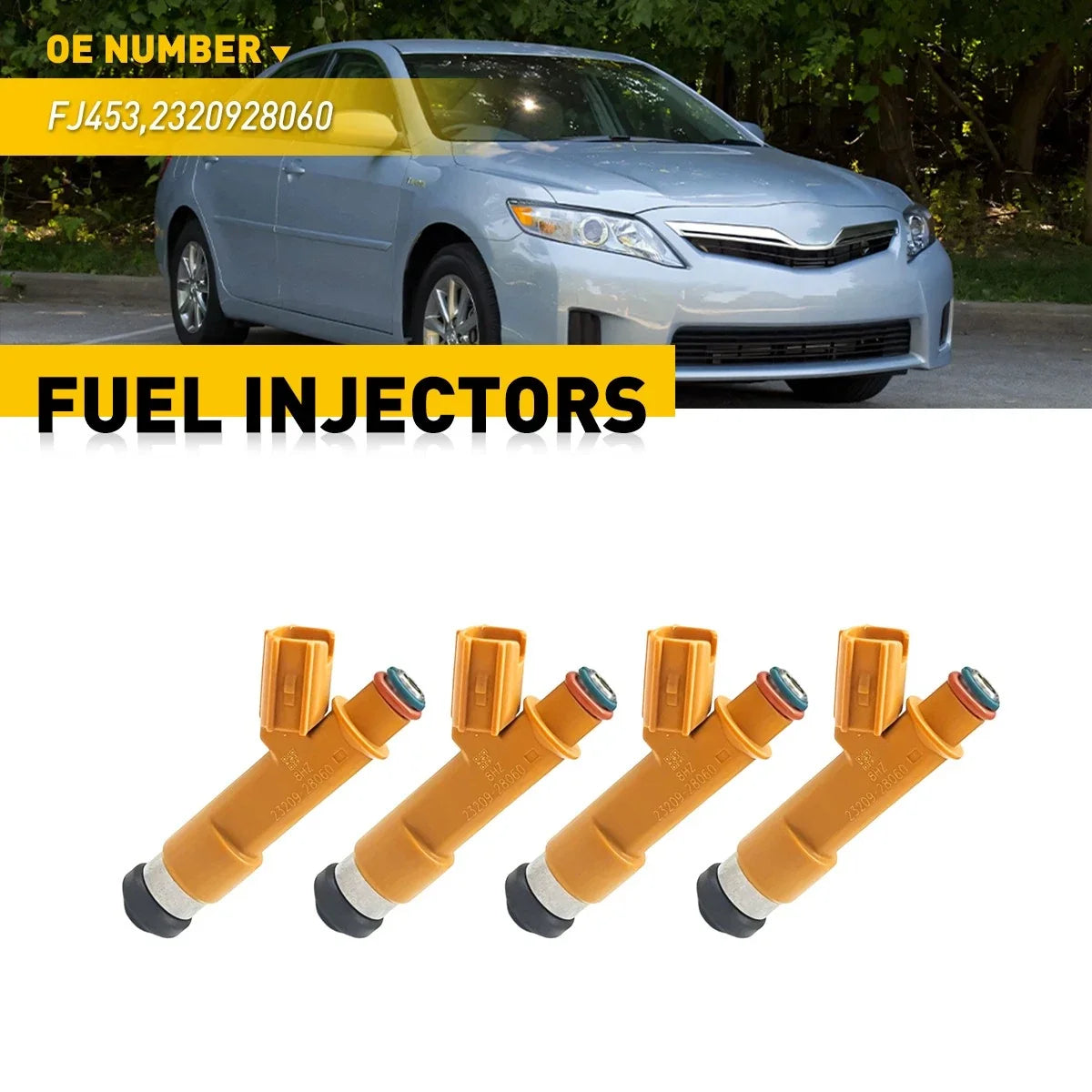 4X Fuel Injectors for Toyota Camry Lexus HS250h (2003–2012)