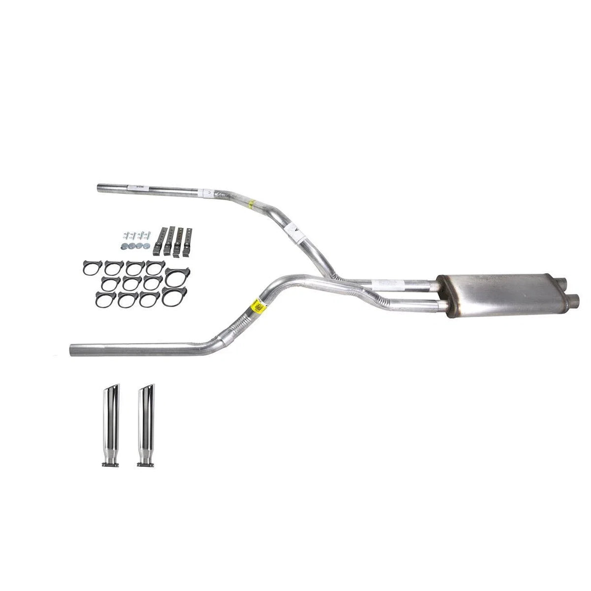 Dual Exhaust 2.5" Stainless Muffler with RC Tip for Tundra (2000–2007)