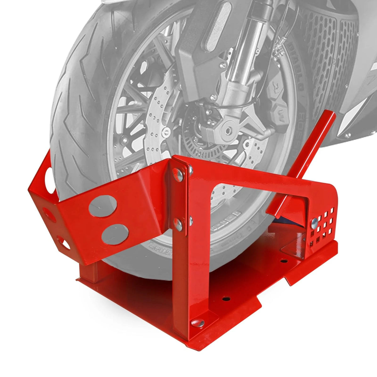 Wheel Chock for Motorcycle (Stand Up to 1800 Lbs)