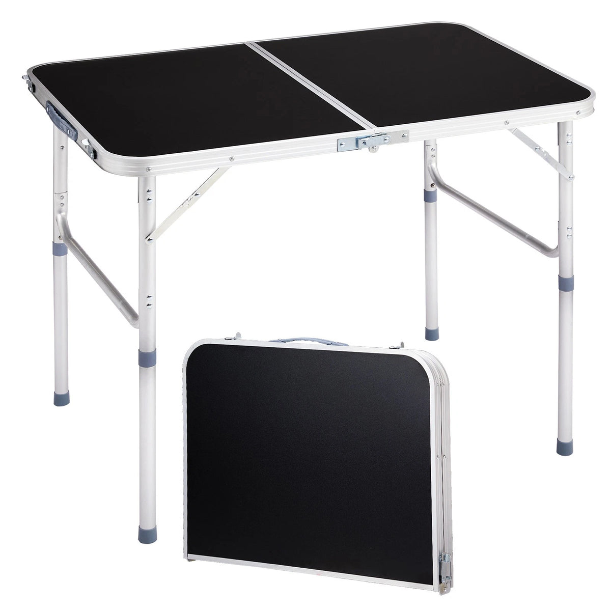 3FT Folding Black Table for Garden Party (In/Outdoor)
