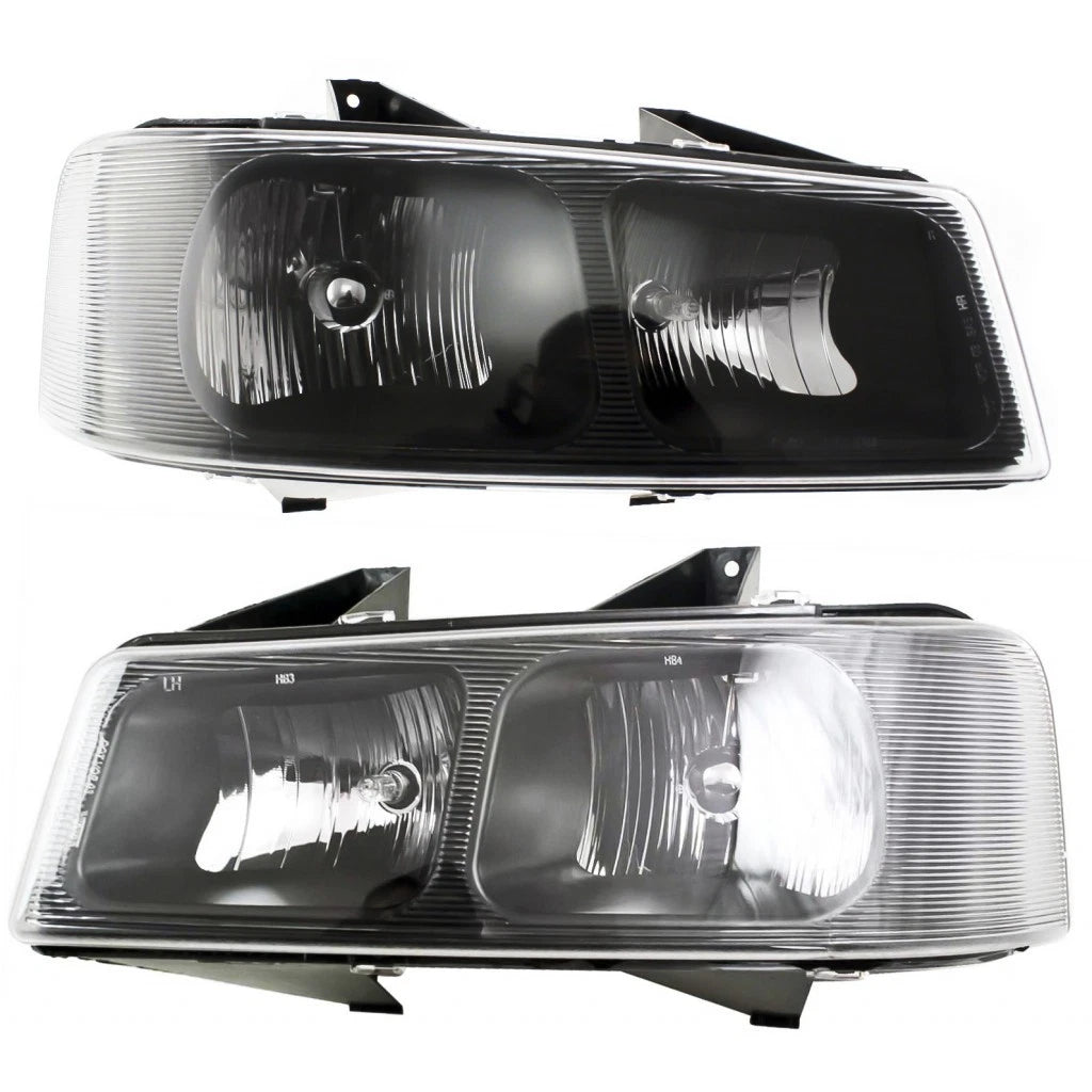 Headlight Pair for GMC Savana 2500 (2003–2016) PLX-M0-20-6582-00-1-CL360A8, GM2502233, GM2503233