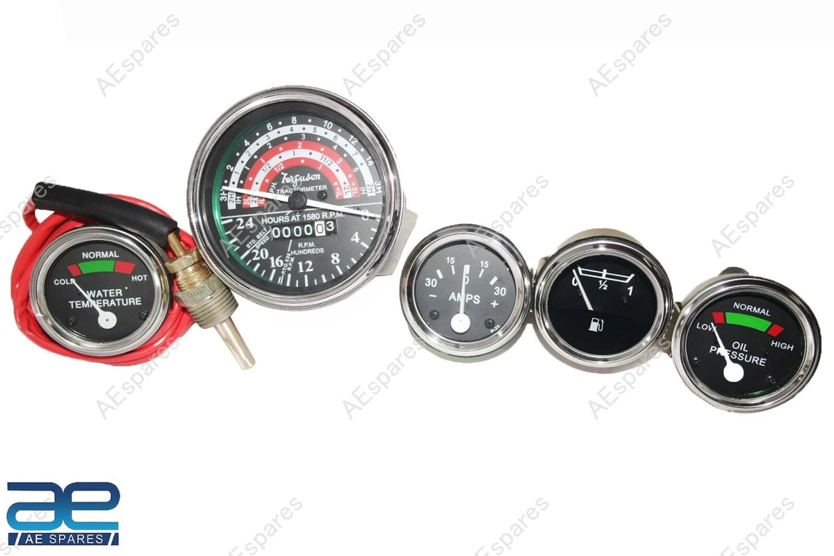Gauge Tachometer Set for Massey Ferguson MF35 MF50 MF65 TO35 F40 MH50