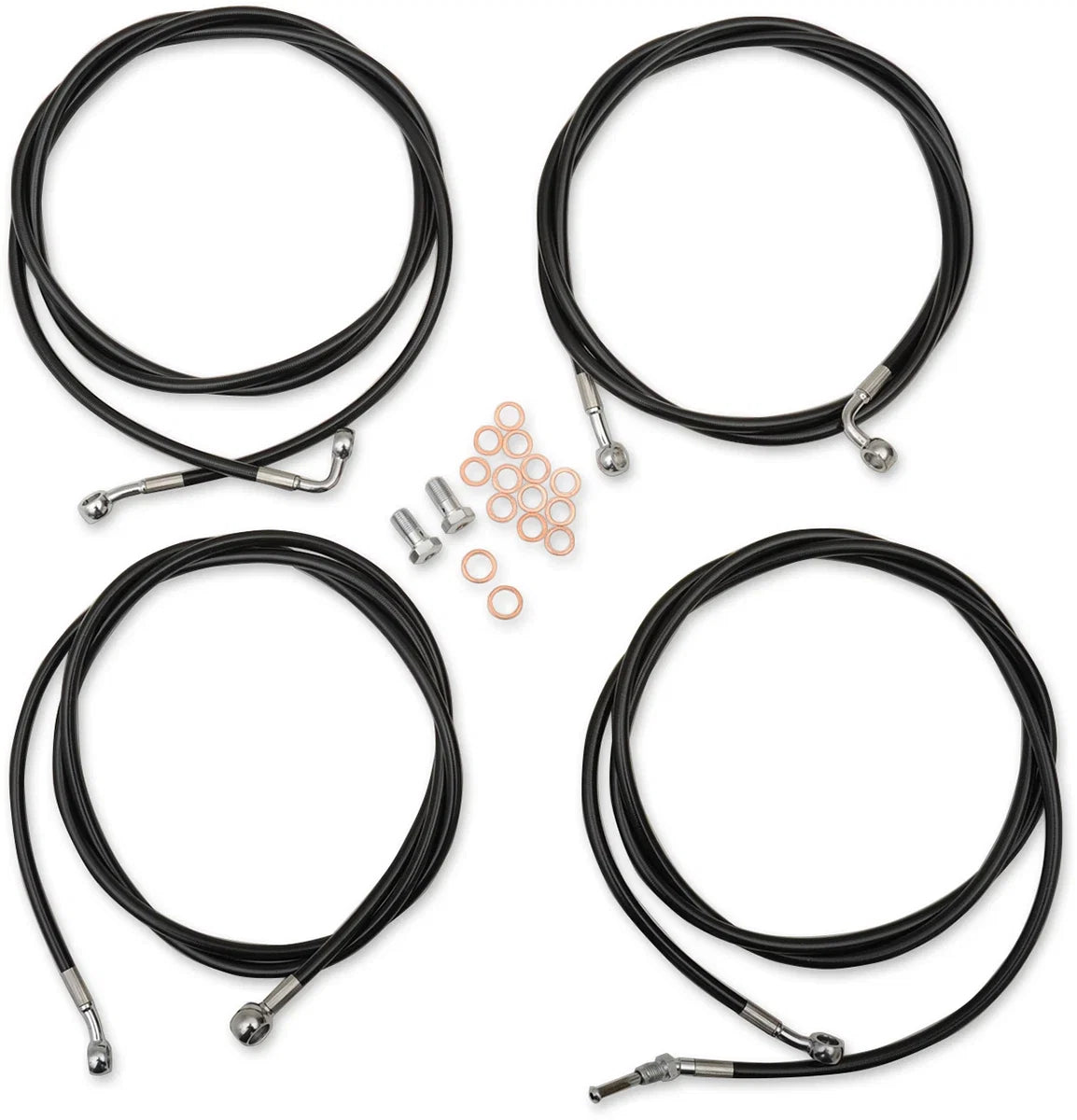LA Choppers Handlebar Cable/Brake Line Kit for Harley (18" - 20" Ape Hanger)