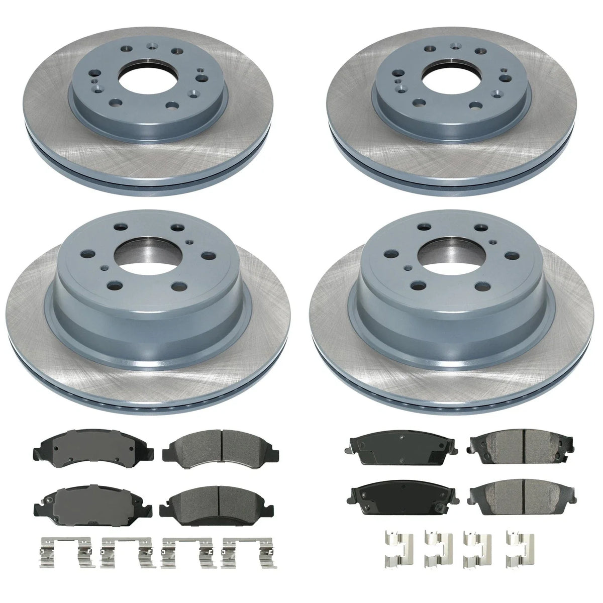 DuraGo Front Rear Rotor Akebono ProACT Brake Pad Kit for Sierra 1500 Tahoe Yukon (2014–2019)
