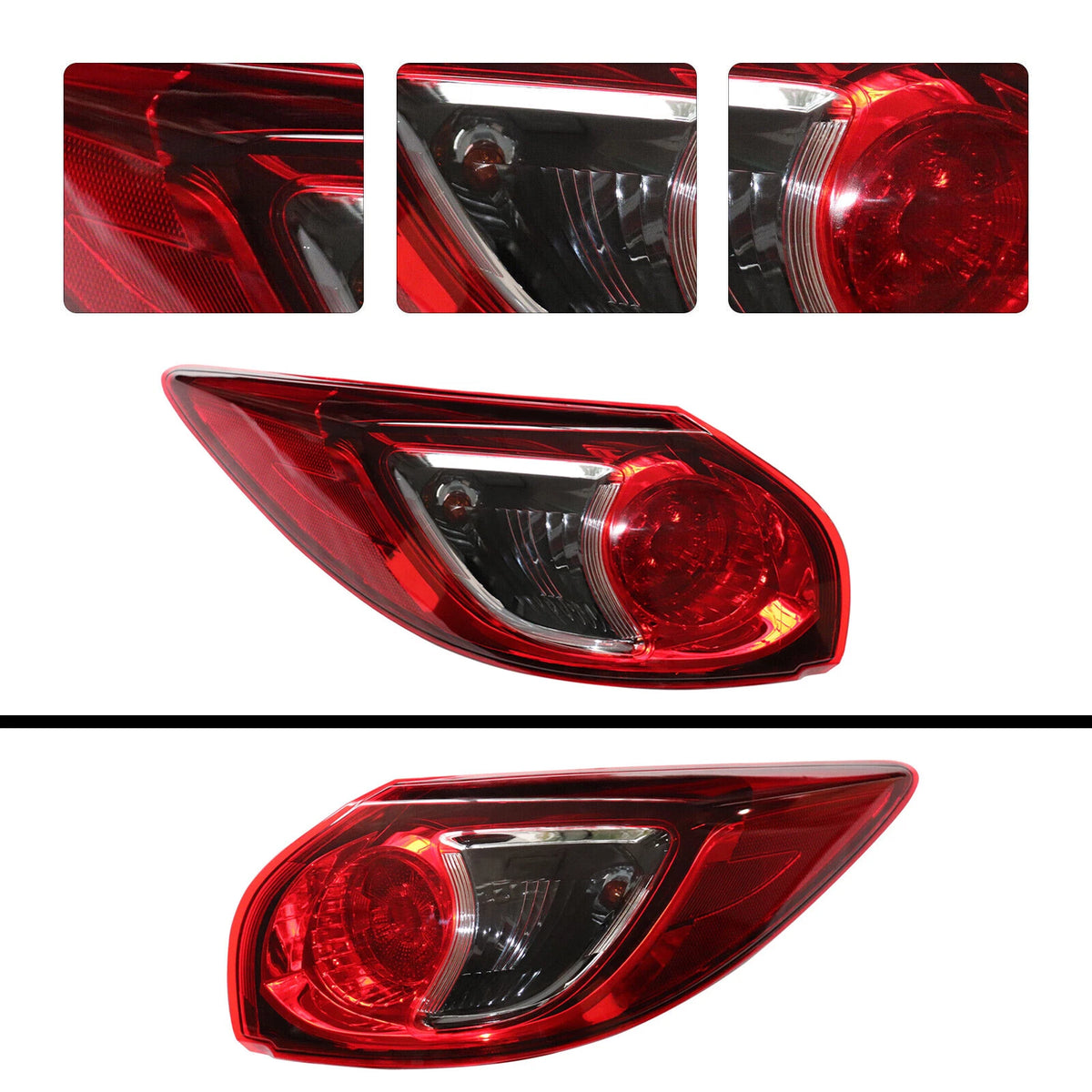 Pair Left+Right Side Tail Light for Mazda CX-5 (2013–2016) Halogen