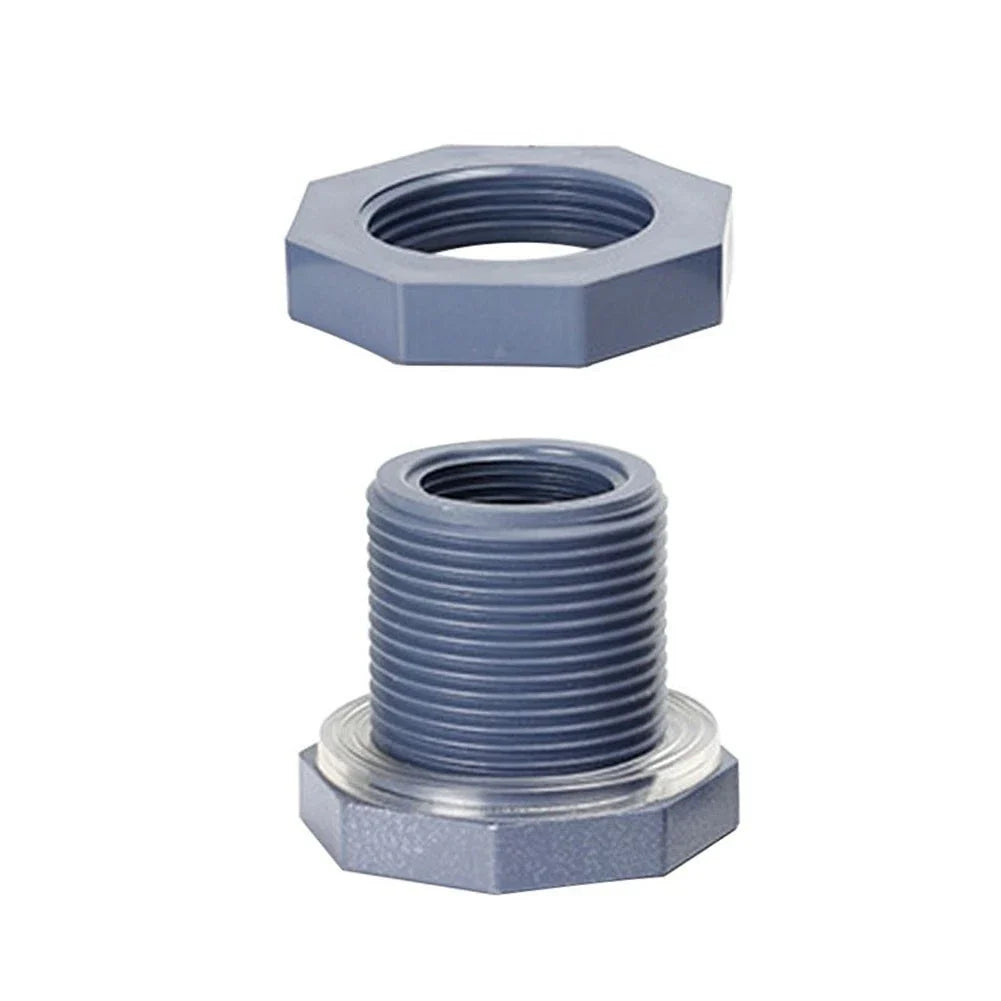 PVC Plastic Internal Thread Bulkhead Joint for Water Tank (Universal)