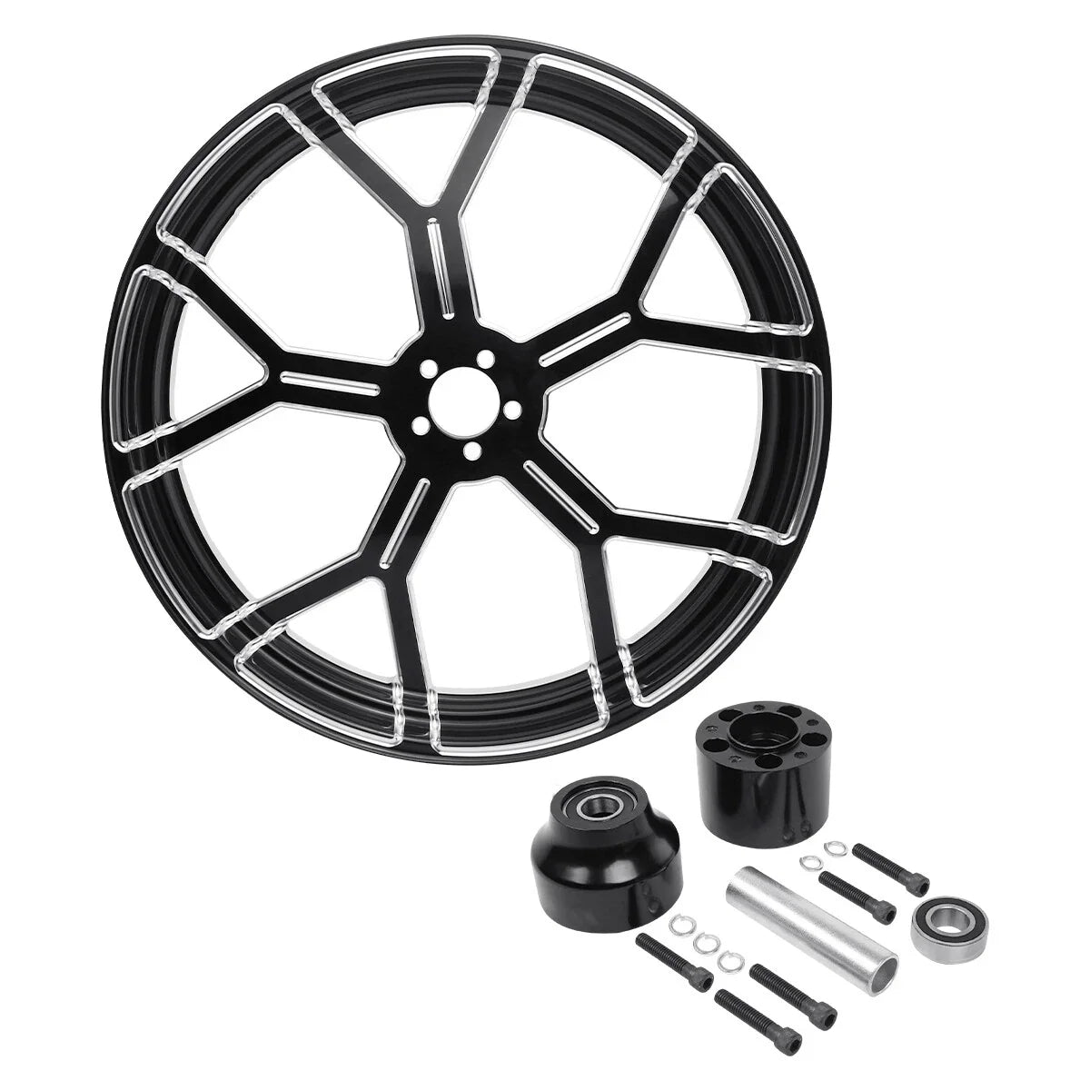 26" Front Wheel Rim with Single Disc Hub for Harley Touring (1997–2021)