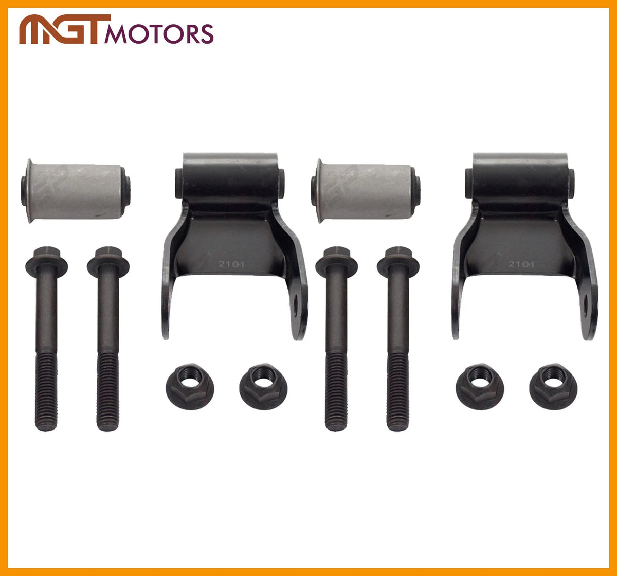 2X Rear Leaf Spring Shackle Kit for Dodge Dakota Van Raider (1997–2011) 52039204, 722020
