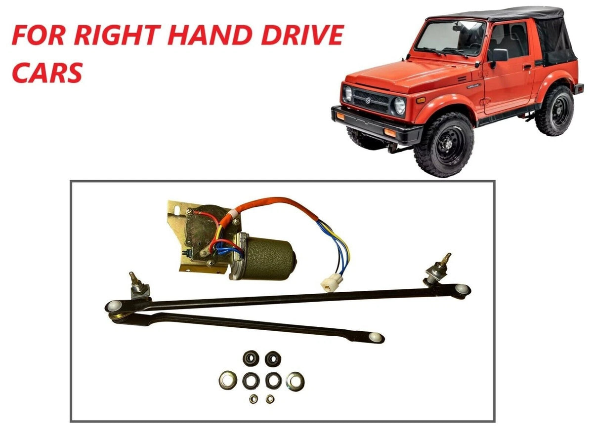 Windshield Wiper Motor + Rotary Link Arm for Suzuki Samurai SJ410 SJ413 (1981–1995)