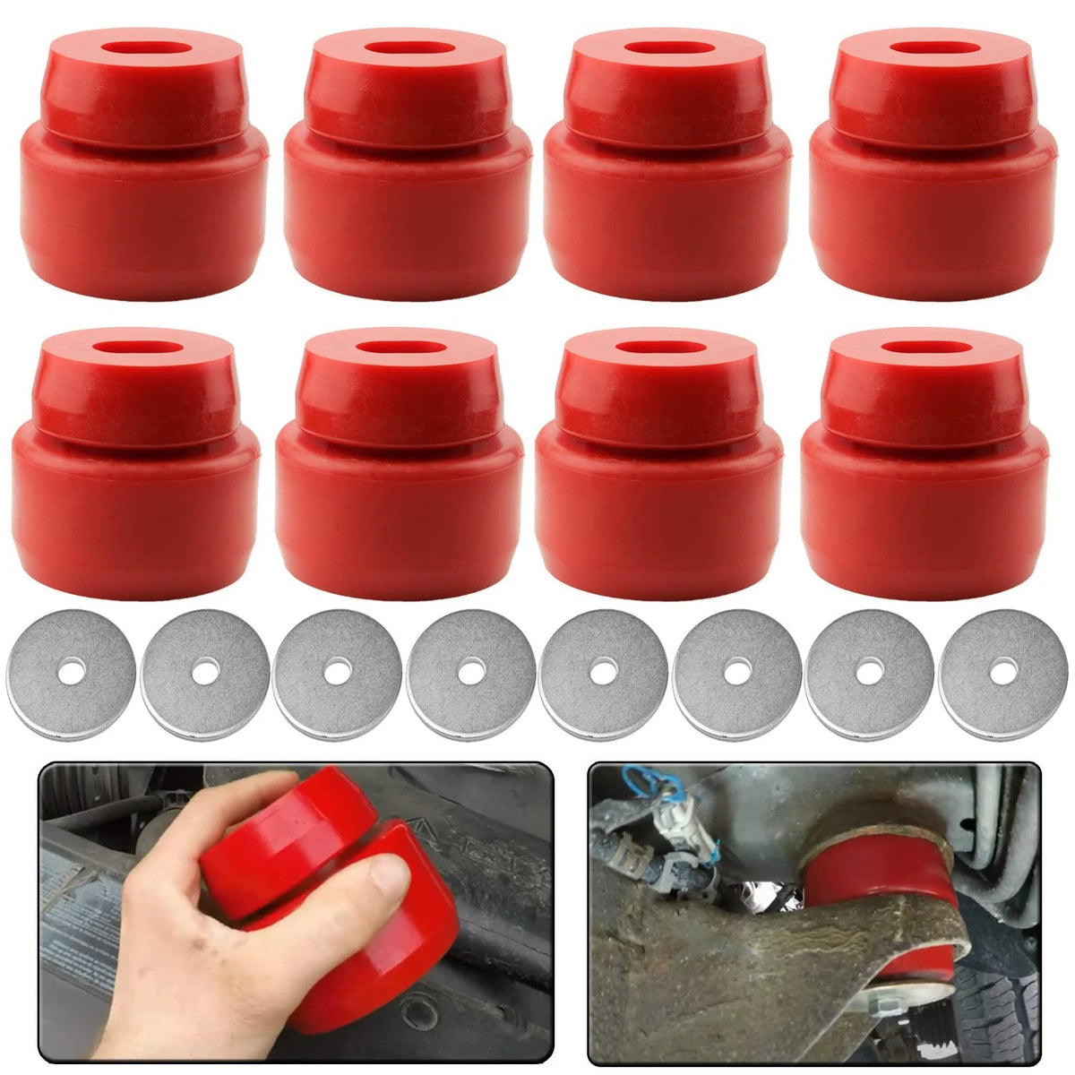 Body Mount Bushing Kit for Chevy Silverado Sierra 1500 2500 (1999–2014) 24PCS