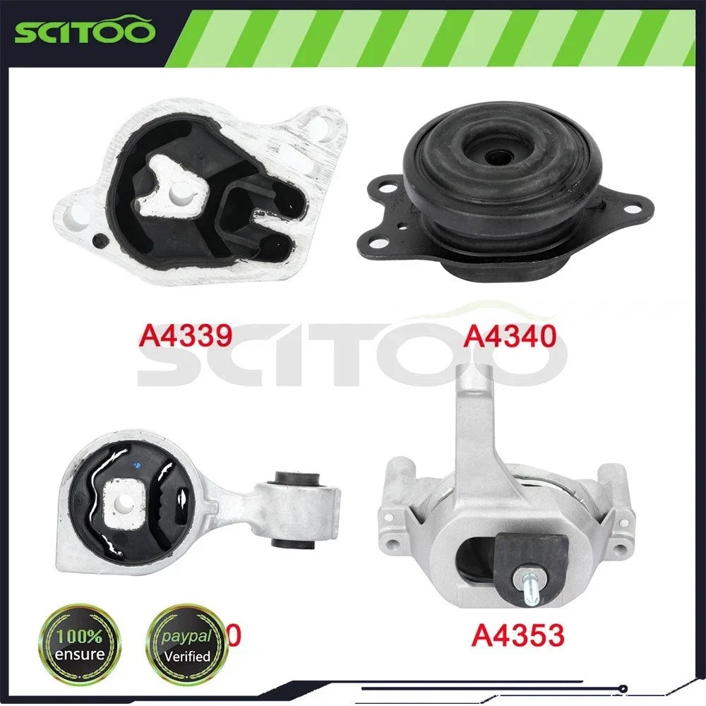 4X Transmission Engine Mount for Nissan Altima 2.5L Auto CVT (2007–2012)