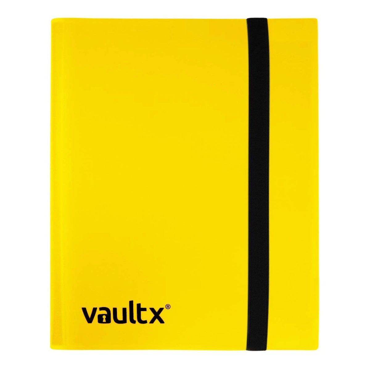 4 Pocket Standard Strap Binder for Vault X (Holds 160 6.8cm x 9.7cm) Yellow
