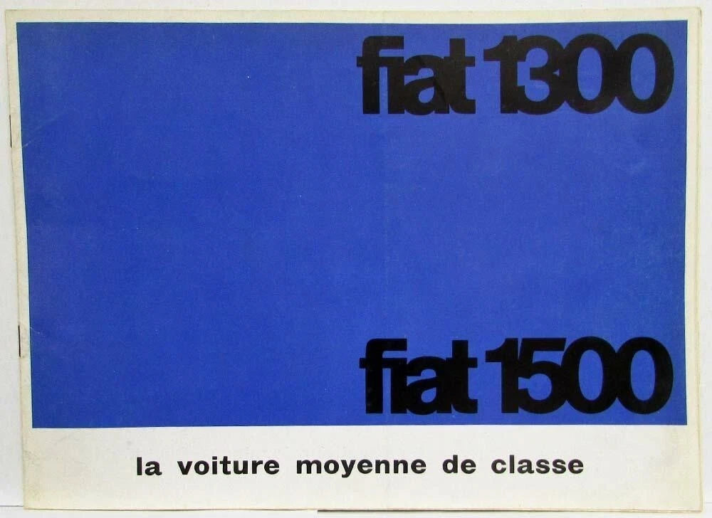 Sales Brochure for Fiat 1300 & 1500 (1962) - French Text