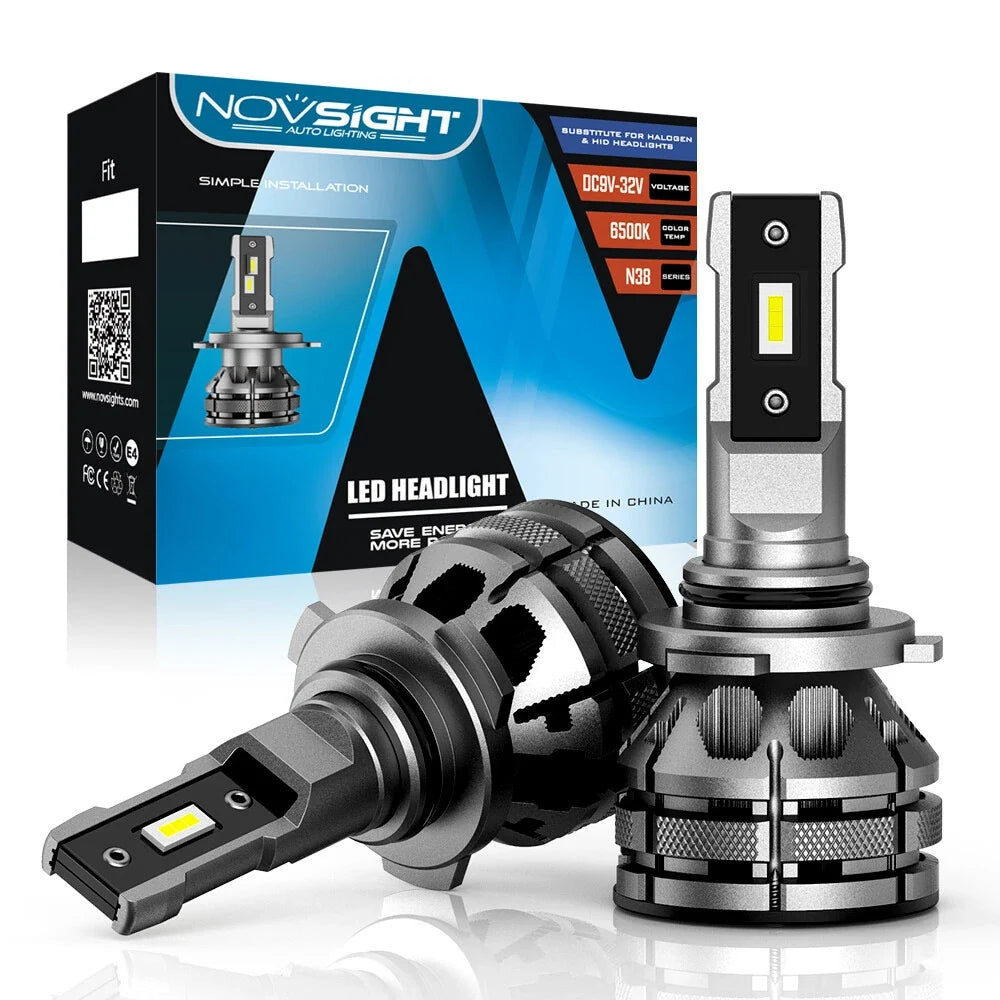2X 9006 LED Headlight Bulbs for 15000LM 6500K