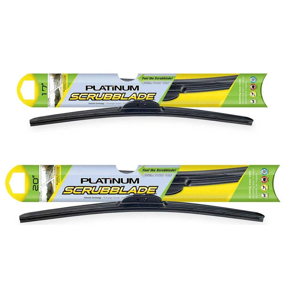 Set of 2 Platinum Wiper Blades for Eagle Summit Mitsubishi Mirage (U2-G0062FMW2, 11711376-101, 11711379-101)