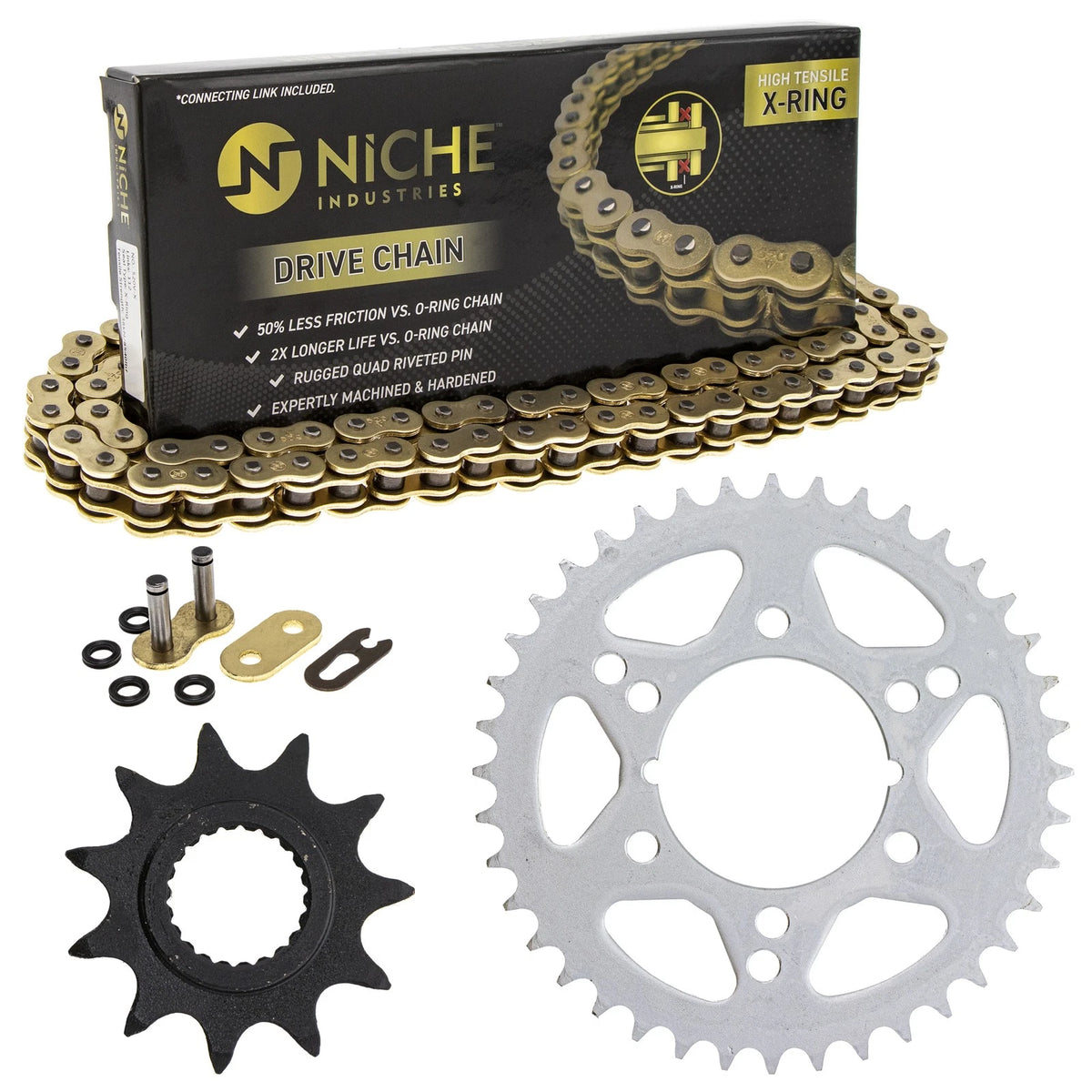 Sprocket Chain Set 11/40 Tooth for Polaris Trail Boss 330 (MK1005075, 519-KCS1547K-K001)