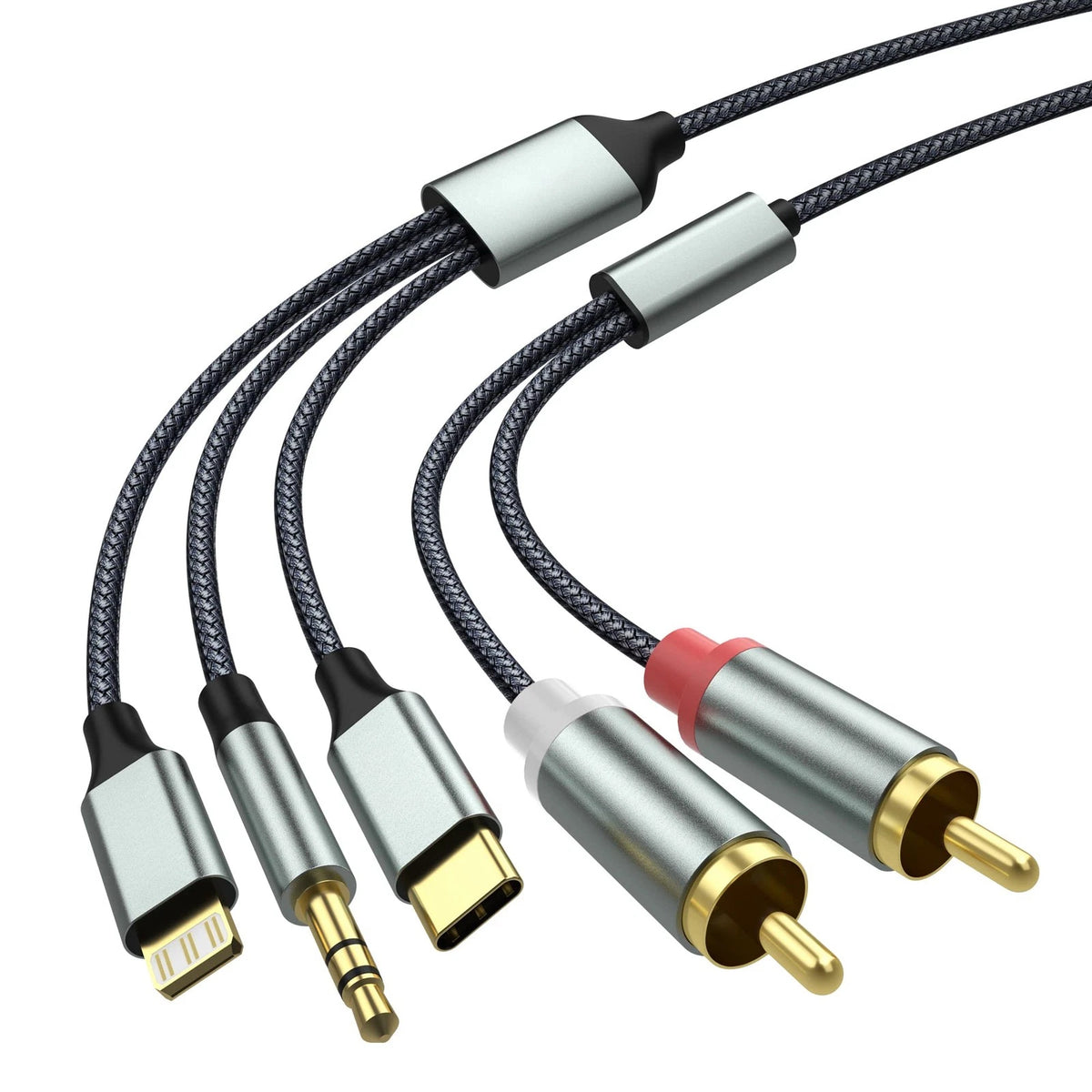 10.3M Lightning to RCA Cable Audio Aux Adapter