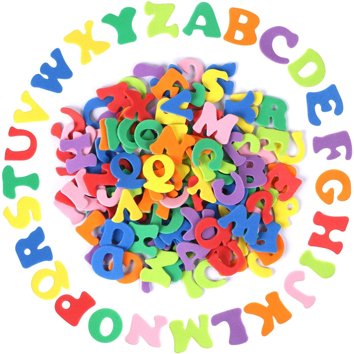 Colorful Foam Letter Stickers A-Z Self-Adhesive Multicolor Set