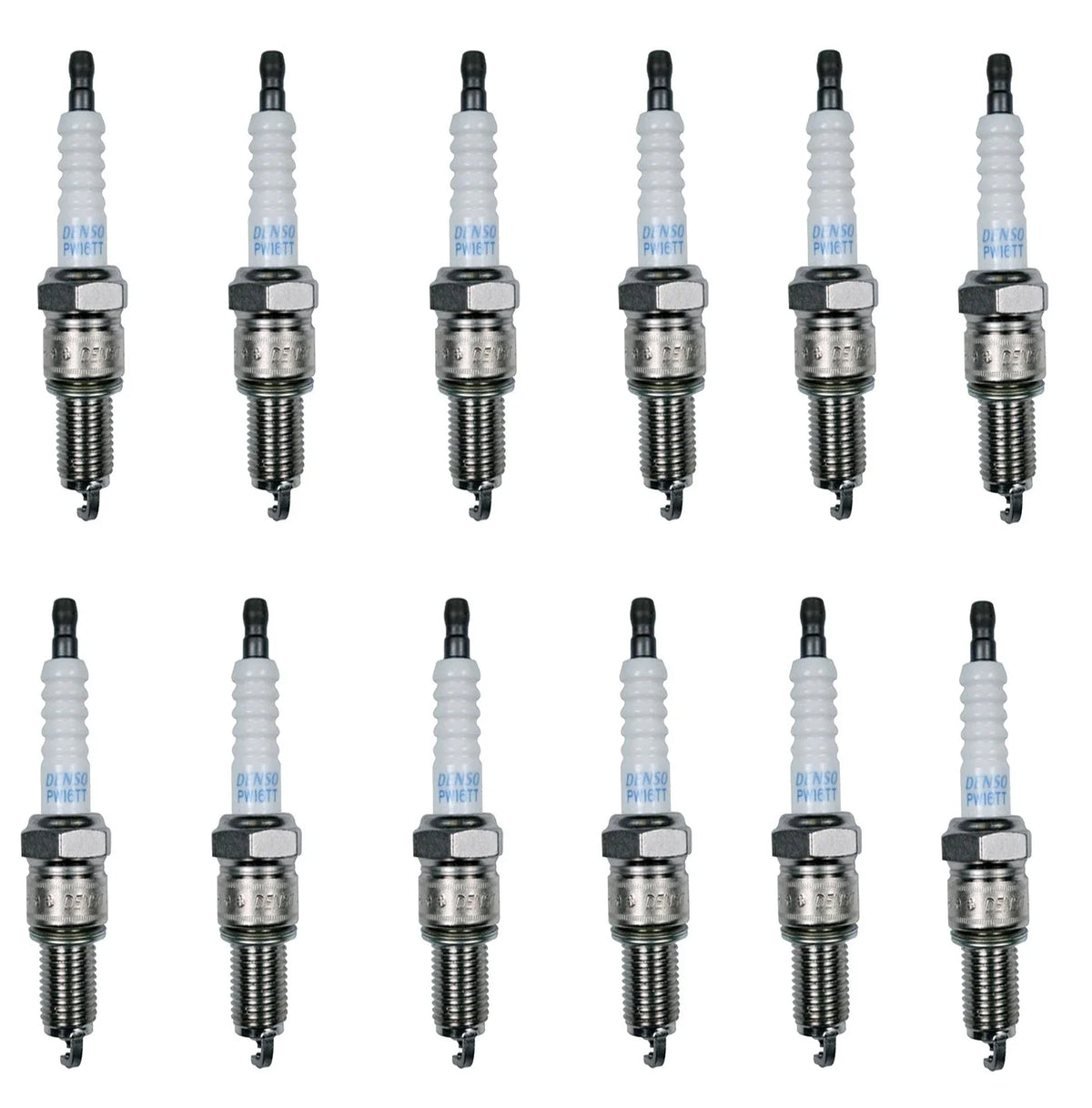 Set of 12 Denso Platinum TT Spark Plugs (Gap 0.040) for