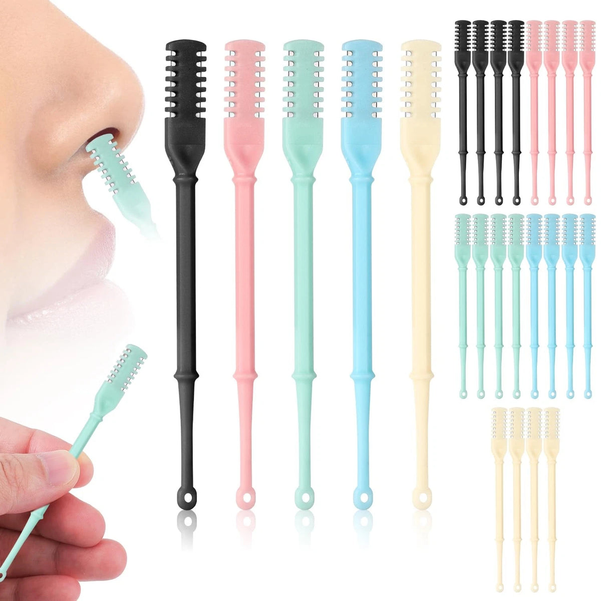 12pcs Nose Hair Trimmer for Universal Use (No Specific Years)