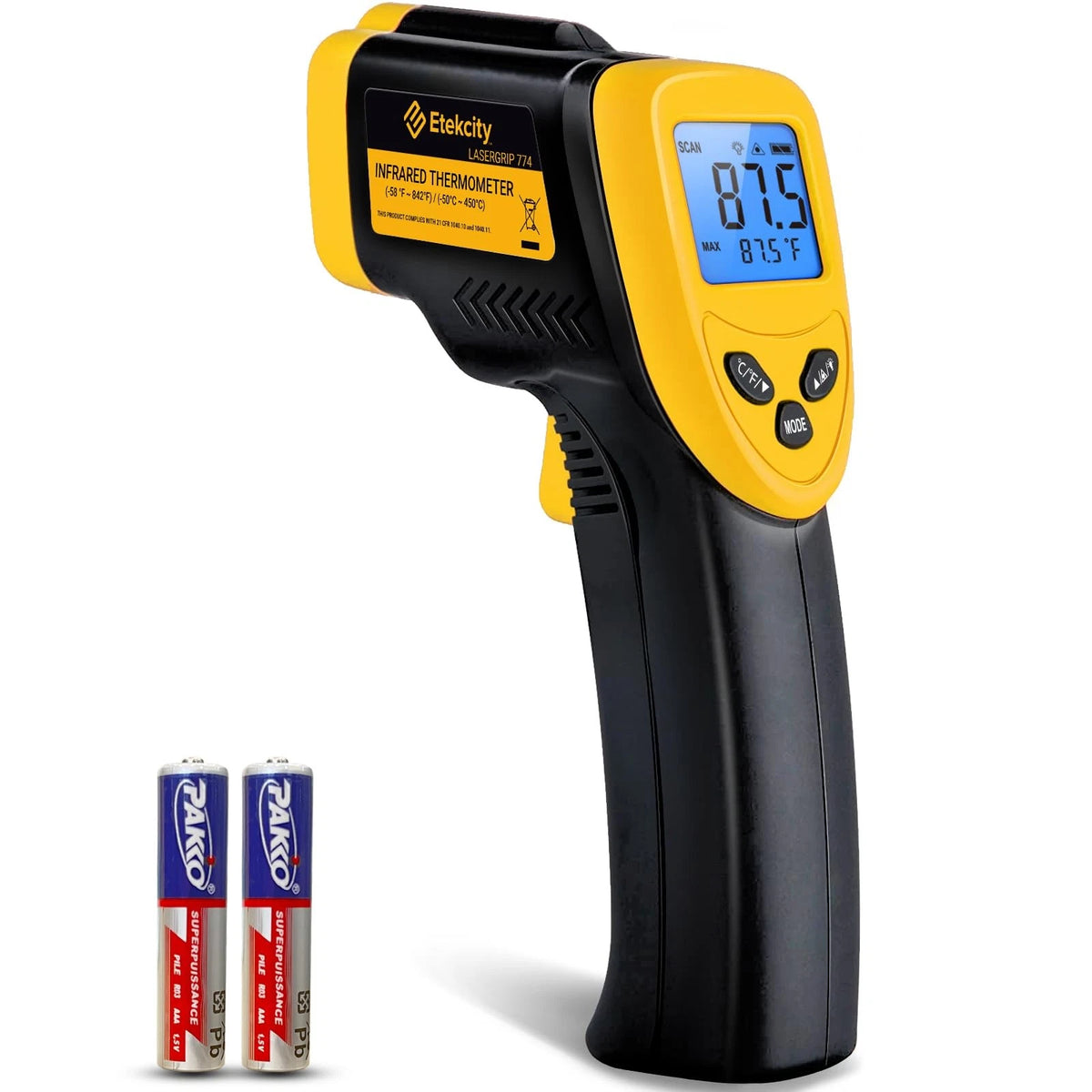 Infrared Thermometer Laser Temp Gun for Cooking (Max Measure)