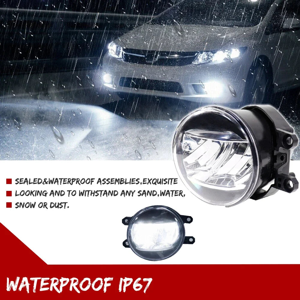 15W LED Projector Fog Light Lamps for Toyota Yaris (2006–2014)
