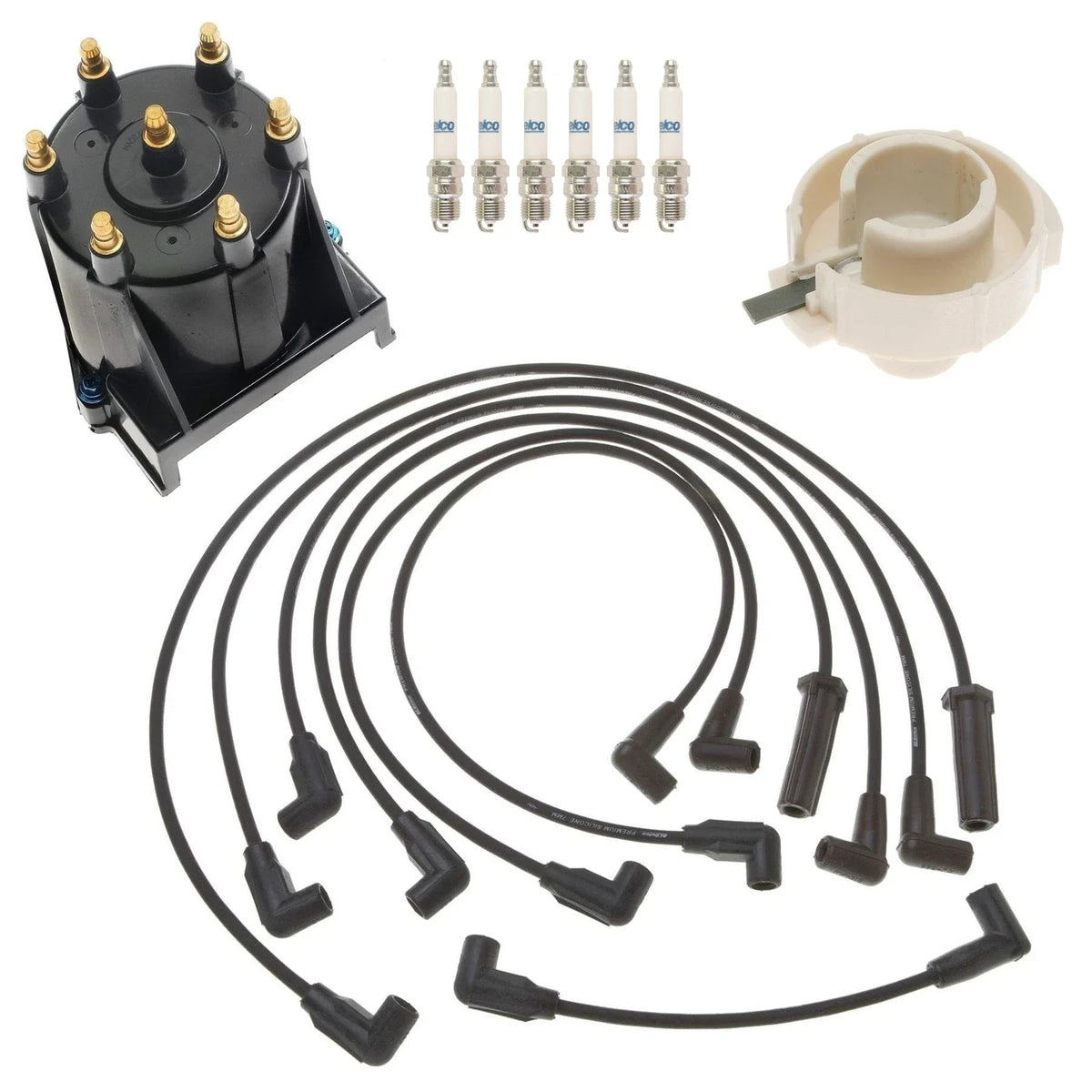 ACDelco Ignition Kit for S10 Blazer 4.3L (1994–2005) - Rotor, Cap, Wires, Plugs