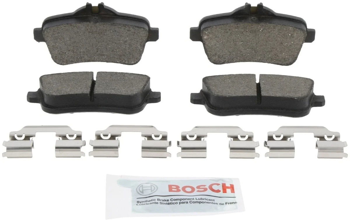 Set of 4 Bosch QuietCast Rear Ceramic Brake Pads for MB C117 X156 W166 R172