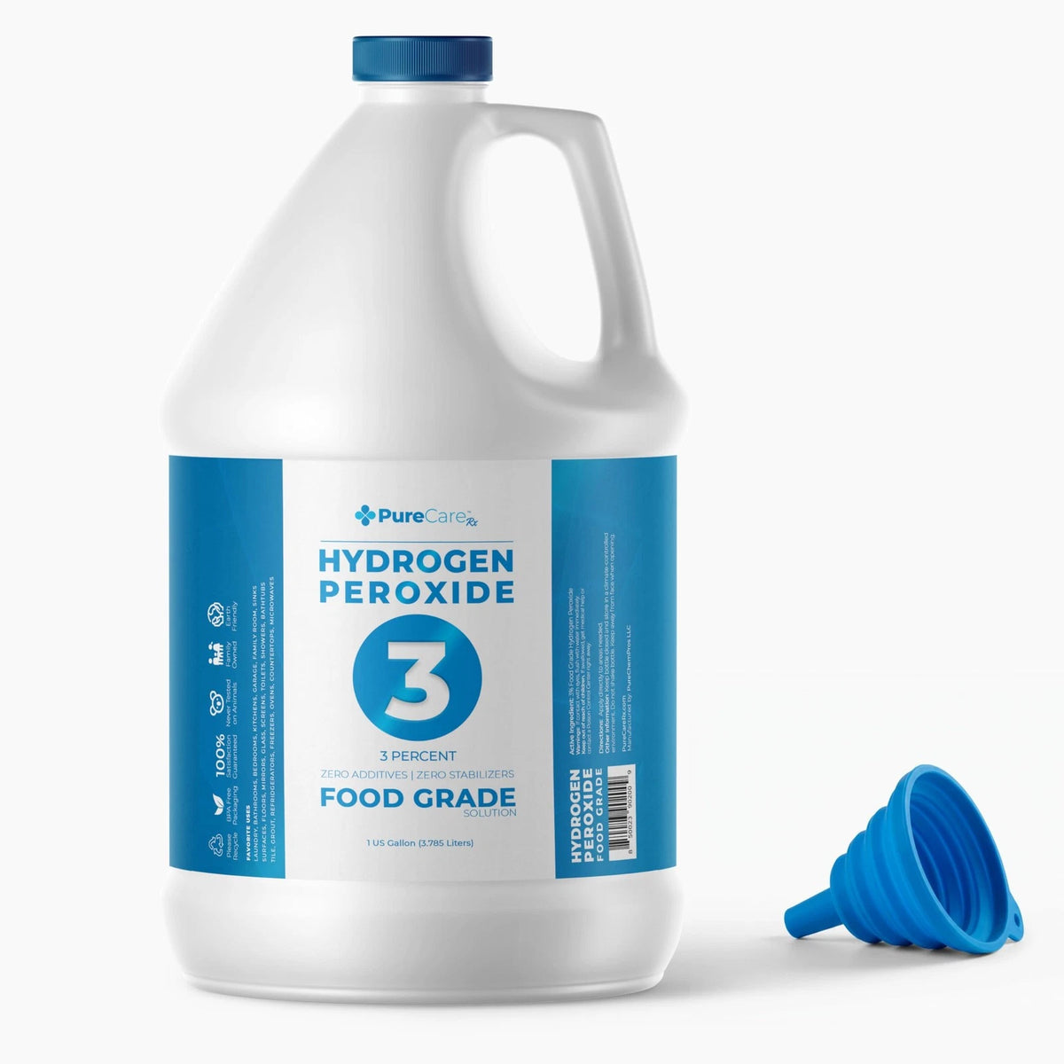3% Food Grade Hydrogen Peroxide (1 Gallon) - No Added Stabilizers