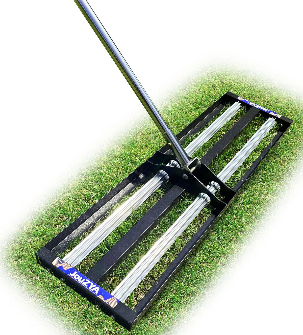 30" x 10" Lawn Leveling Rake with Roller for Lawn Care