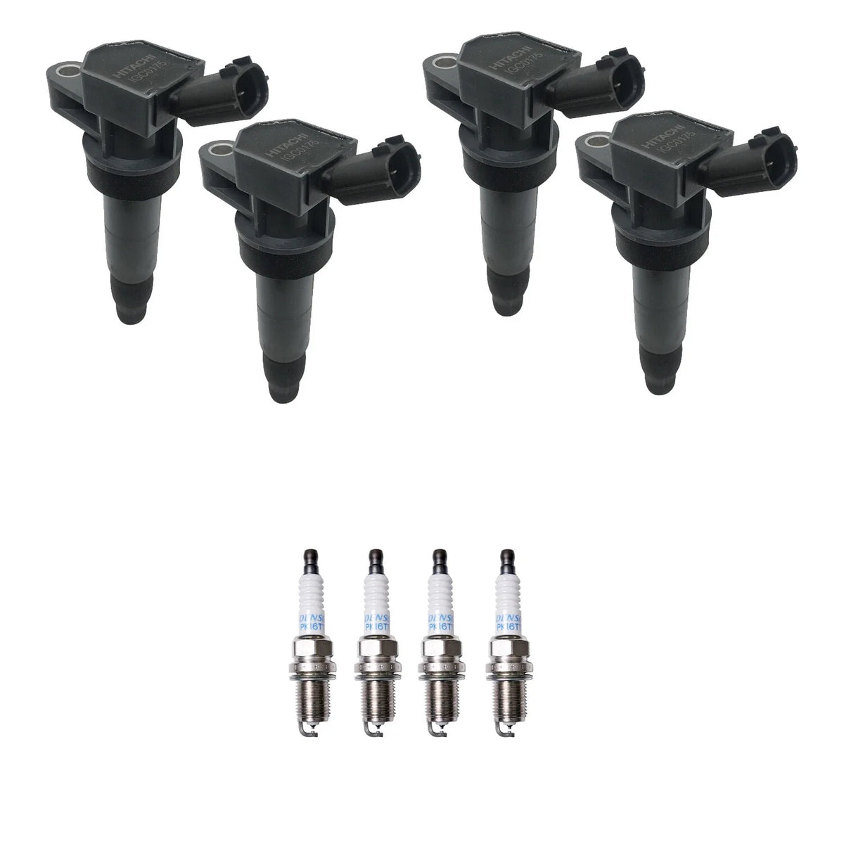 Set of 4 Ignition Coils & Spark Plugs for Kia Rondo 2.4 (2007–2012)