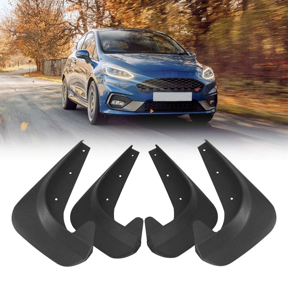 Set of 4 Universal Mud Splash Flaps for Cars - Front/Rear Guards