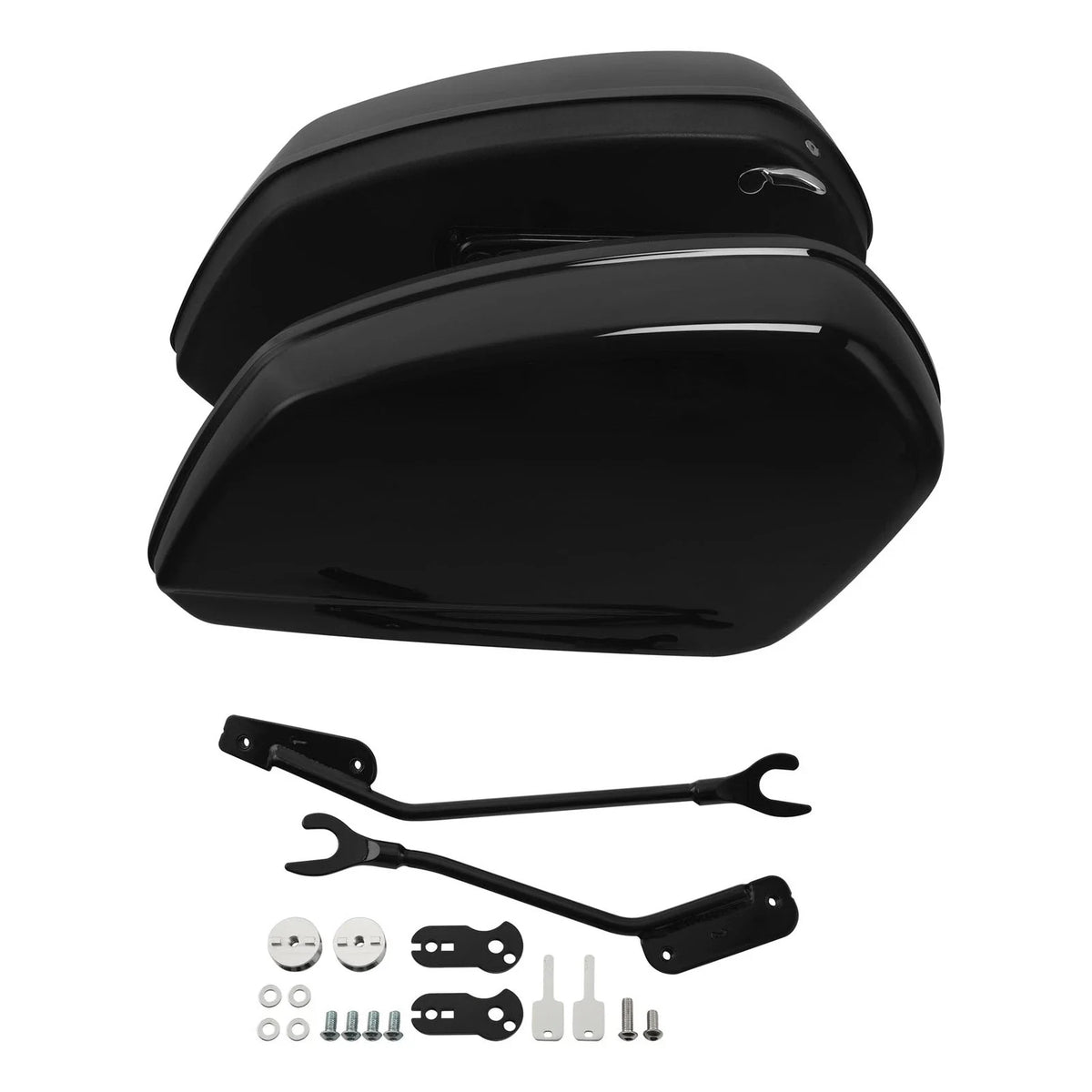 Hard Saddlebags for Harley Softail Standard FXST (2018–2024) - Vivid Black