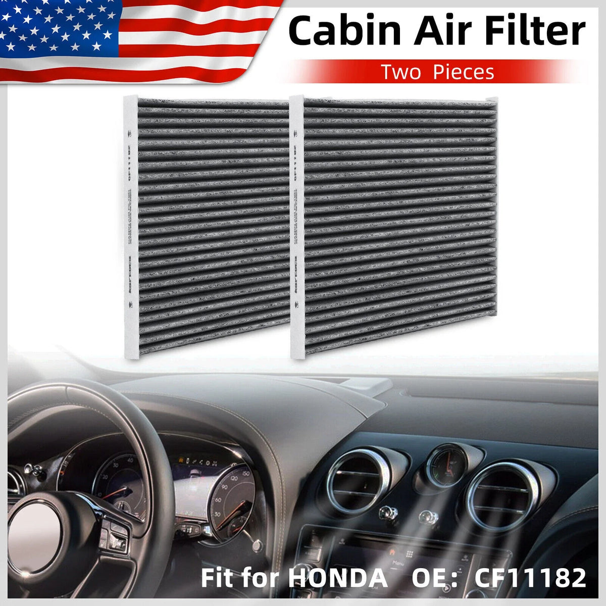 Cabin Air Filter CF11182 for Honda Insight (2010–2021), Odyssey (2018–2022)