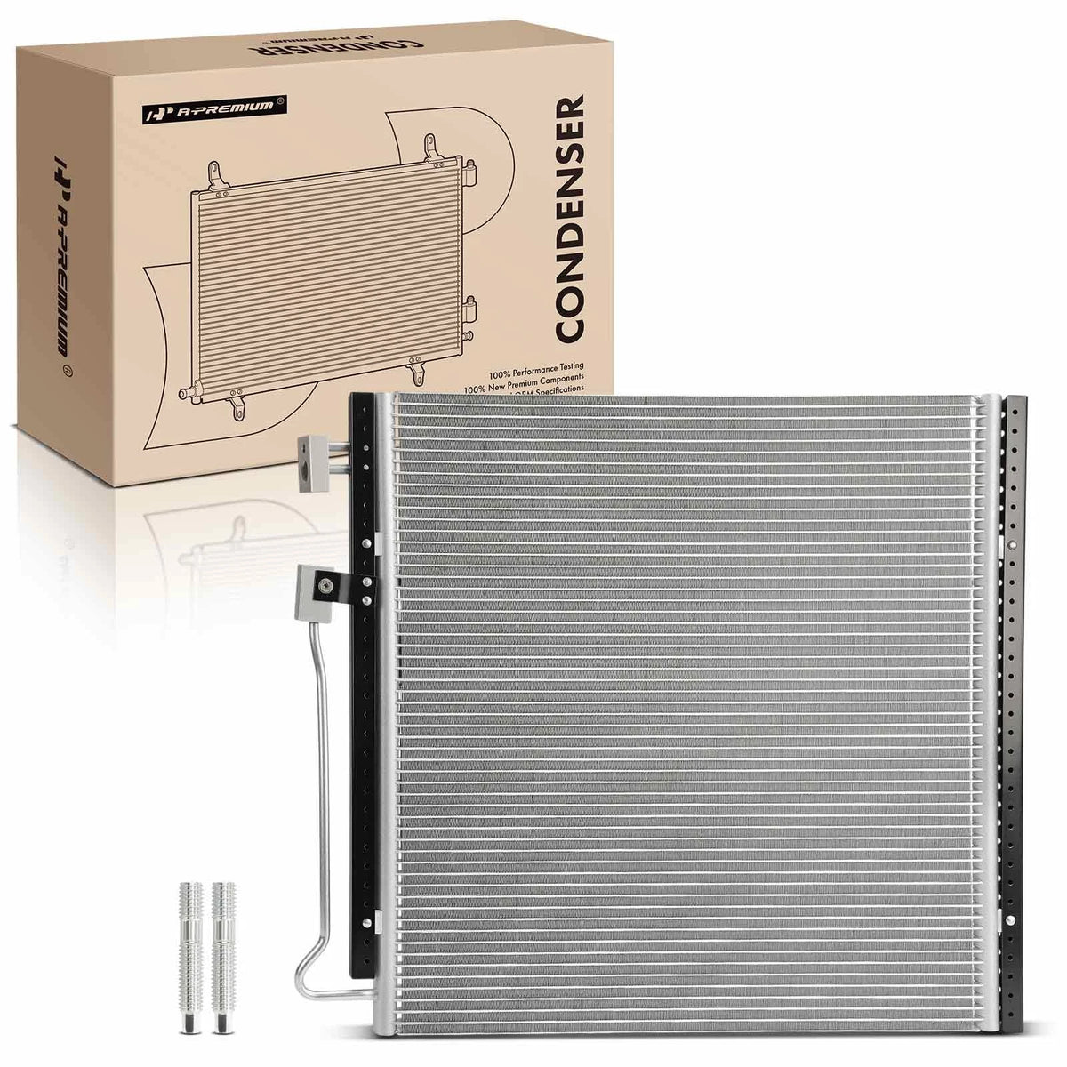 A/C Condenser with Bracket for Dodge Ram 2500 3500 (2003) 5086877AA, 3118