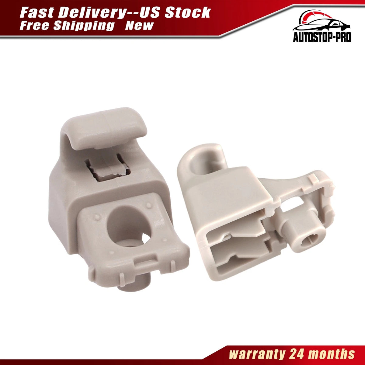 Set of 2 Sun Visor Support Clips 1130993-00-A for Tesla Model 3 (2017–2020)