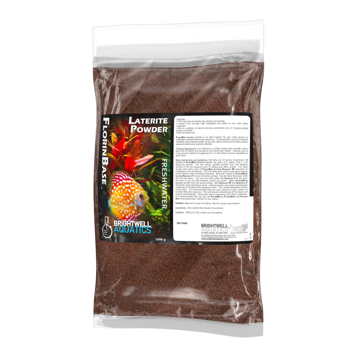 FlorinBase Laterite Powder for Aquatic Plants (1000 grams)