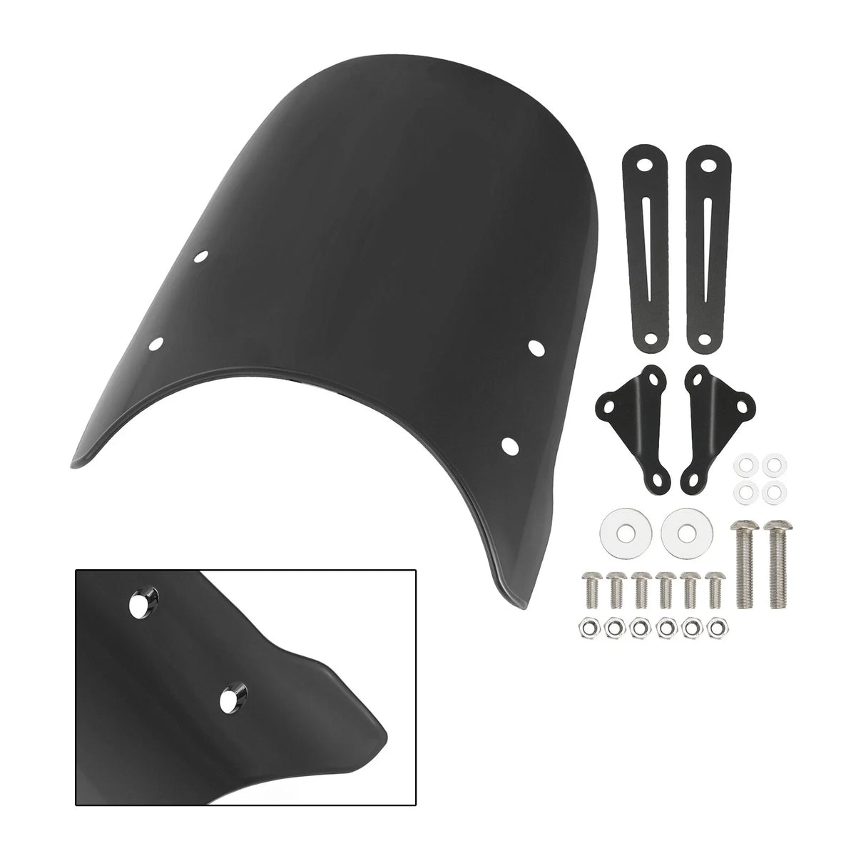 Windshield WindScreen for Moto Guzzi V7 Classic V9 Bobber (2016–2023)
