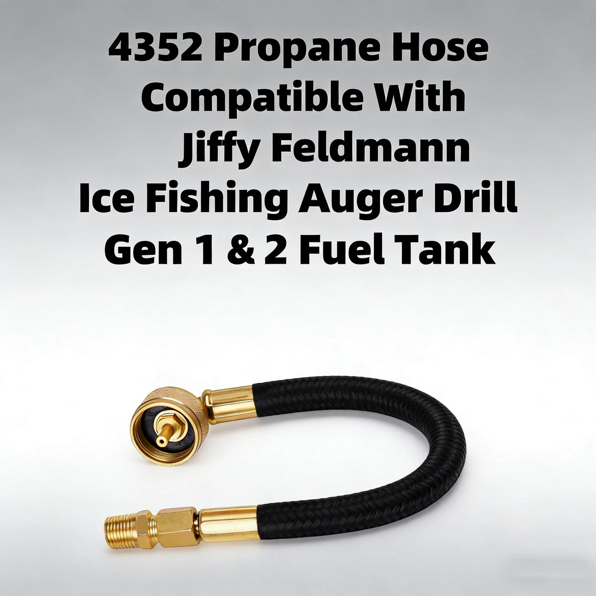 1Pcs Ice Auger Propane Hose for Jiffy Ice Drill Feldman (Gen 1 & 2)